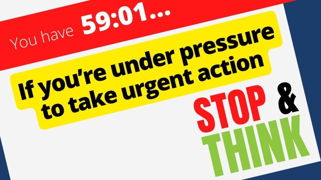 Pressure to take urgent action